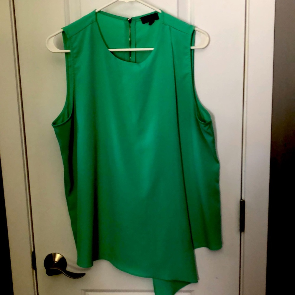 The Limited asymmetrical sleeveless top. Zip back